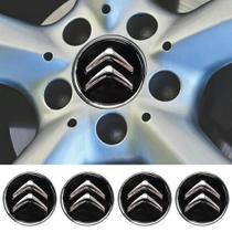 Capas Centrais De Roda De Liga Preta 60MM Para Citroen C1 C3 C4 DS3, Compatível Com a Maioria Dos