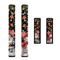 Capas de alça HUISEFOR Christmas Snowman para geladeira e micro-ondas