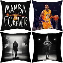 Capas de almofada 4 unidades/lote Kobes Bryants Anime 45 x 45 cm de pelúcia curta