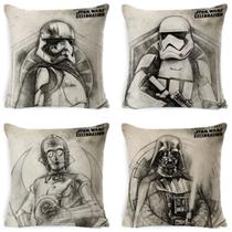 Capas de almofada 4 unidades/lote Stormtroopers Darths Vaders 45x45cm