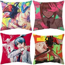 Capas de almofada, 4 unidades/lote, tema de anime, 45 x 45 cm, terileno