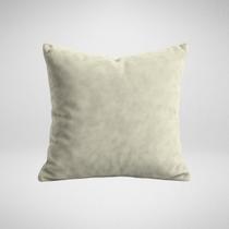 Capas de Almofada 50x50cm Suede Premium Ziper Invisivel Decoração Glamour Bege Capas de Almofada 50x50cm Suede Premium Ziper Invisivel Decoração Glamour Bege