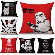 Capas de almofada 6 unidades/lote Stormtroopers Darths Vaders 45x45cm