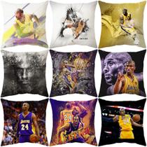 Capas de almofada 9 unidades/lote Kobes Bryants Anime 45x45 cm Peach Velvet Capas de almofada 9 unidades/lote Kobes Bryants Anime 45x45 cm Peach Velvet