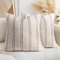 Capas de almofada AELS Decorative Farmhouse Linen 60x60cm