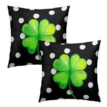 Capas de almofada Anyako St Patricks Day 60x60cm, conjunto de 2