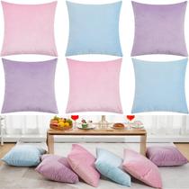 Capas de almofada Berlune Velvet 45 x 45 cm 6 peças em tons pastel