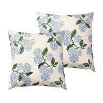 Capas de almofada Btyrle Blue Hydrangea Flower 51x51cm