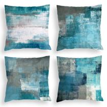 Capas de almofada COLORPAPA Teal 50x50cm, conjunto de 4 poliéster