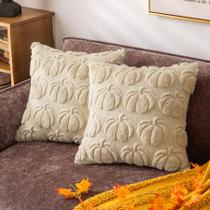 Capas de almofada COSIBONO Beige Pumpkin Fall 45x45cm, pacote com 2