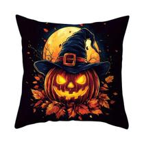 Capas De Almofada De Halloween Com Estampa De Abóbora, Castelo E Morcego, Macias E Confortáveis, Capas De Almofada De Halloween Com Estampa De Abóbora, Castelo E Morcego, Macias E Confortáveis,
