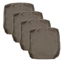 Capas de almofada de pátio FLYMEI Waterproof 60x60x10cm, 4 pacotes, taupe