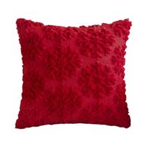 Capas De Almofada De Pelúcia Falsa Com Flocos De Neve Brancos Para O Natal 45x45CM, Decoração Macia