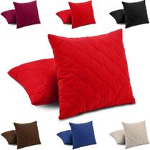 Capas De Almofada Decorativa Lisa 35x35 Cm - Com Zíper.