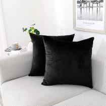 Capas de almofada decorativas NiNi ALL Velvet 55x55cm pretas Capas de almofada decorativas NiNi ALL Velvet 55x55cm pretas