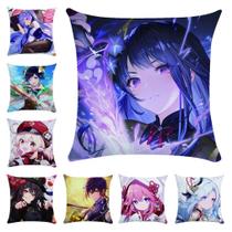 Capas de almofada Genshins Impacts Anime 45 x 45 cm 8 unidades/lote Capas de almofada Genshins Impacts Anime 45 x 45 cm 8 unidades/lote