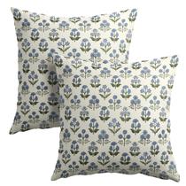 Capas de almofada Granbey Blue Floral 55x55cm, conjunto de 2