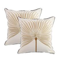 Capas de almofada Hodeco Bordado 45x45cm 100% algodão