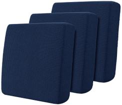 Capas de almofada Hokway Stretch reversíveis, azul escuro, 3 peças
