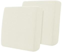 Capas de almofada Hokway Stretch reversíveis, creme, branco, 2 peças Capas de almofada Hokway Stretch reversíveis, creme, branco, 2 peças