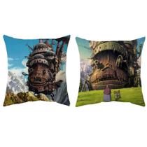 Capas de almofada Howls Movings Castles Anime 45 x 45 cm, 2 unidades