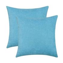 Capas de almofada Jeneoo Sky Blue Chenille 50x50 cm (conjunto de 2) Capas de almofada Jeneoo Sky Blue Chenille 50x50 cm (conjunto de 2)