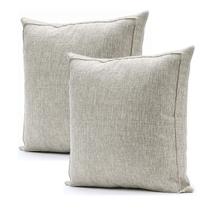 Capas de almofada Jepeak Burlap Linen, 40x40cm, bege, pacote 2