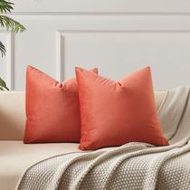 Capas de almofada JUSPURBET Apricot Velvet 70x70cm, conjunto de 2