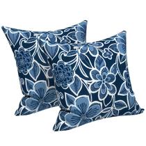 Capas de almofada LVTXIII Flower Navy 40x40cm, pacote com 2