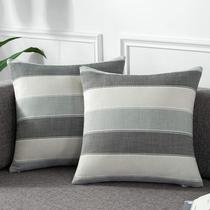 Capas de almofada MaHoo Farmhouse Stripe Check 45x45cm Capas de almofada MaHoo Farmhouse Stripe Check 45x45cm