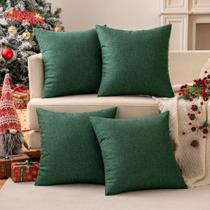 Capas de almofada MIULEE à prova d'água de Natal 40x40cm x4 Capas de almofada MIULEE à prova d'água de Natal 40x40cm x4