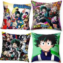 Capas de almofada My Heros Academias Anime 45 x 45 cm 4 unidades/lote Capas de almofada My Heros Academias Anime 45 x 45 cm 4 unidades/lote