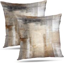 Capas de almofada ONELZ Abstract Art marrom/bege 51x51cm