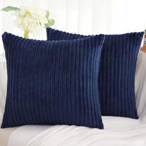 Capas de almofada Simmore Decorative 45x45cm, conjunto de 2, azul marinho Capas de almofada Simmore Decorative 45x45cm, conjunto de 2, azul marinho