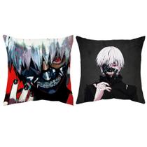 Capas de almofada Tokyo Ghouls Anime 45 x 45 cm, 2 peças de veludo pêssego