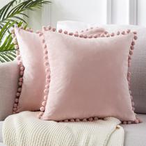 Capas de almofada Top Finel Blush Pink 55x55cm, conjunto de 2
