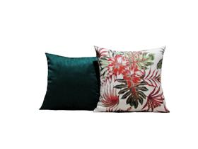 Capas de Almofadas 40x40 Tecido Estampa Floral Conjunto 2 Peças - Nallu Decor