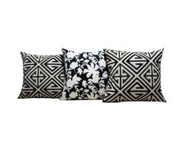 Capas de Almofadas 40x40 Tecido Estampada Conjunto 3 Peças - Nallu Decor