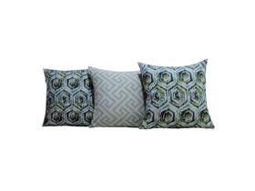 Capas de Almofadas 40x40 Tecido Estampado Conjunto 3 Peças - Nallu Decor