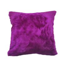 Capas De Almofadas De Pelucia Roxo Pelo Curto Luxo 40X40