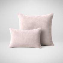 Capas de Almofadas Decorativa Suede 50x50cm + Capa Retangular 50x30cm Glamour Luxo Rose