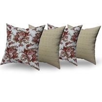 Capas de Almofadas Decorativas 4 Unidades Com Ziper Capas de Almofadas Decorativas 4 Unidades Com Ziper