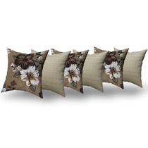 Capas de Almofadas Decorativas 6 Unidades Com Ziper