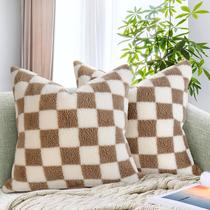 Capas de almofadas decorativas AmHoo Checkerboard 45x45cm Capas de almofadas decorativas AmHoo Checkerboard 45x45cm