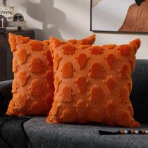 Capas de almofadas decorativas DFXSZ 46x46 cm Orange Ghost Set 2