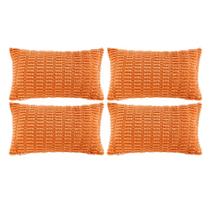 Capas de almofadas decorativas Fancy Homi 40x60 cm, laranja, pacote com 4 Capas de almofadas decorativas Fancy Homi 40x60 cm, laranja, pacote com 4