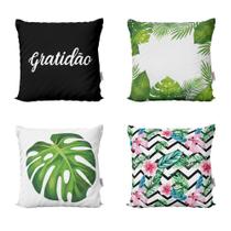 Capas De Almofadas Decorativas Floral Gratidão - Novadecora