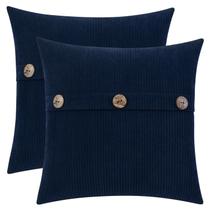 Capas de almofadas decorativas HWY 50 azul marinho 40x40cm (2) Capas de almofadas decorativas HWY 50 azul marinho 40x40cm (2)
