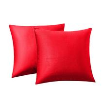 Capas de almofadas decorativas RainRoad Christmas Red 51x51 cm, pacote 2