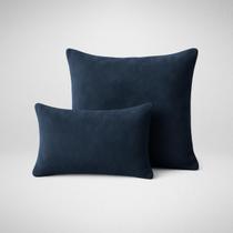 Capas de Almofadas em Suede Premium Macio 50x50cm e 30x50cm Glamour Azul Petroleo